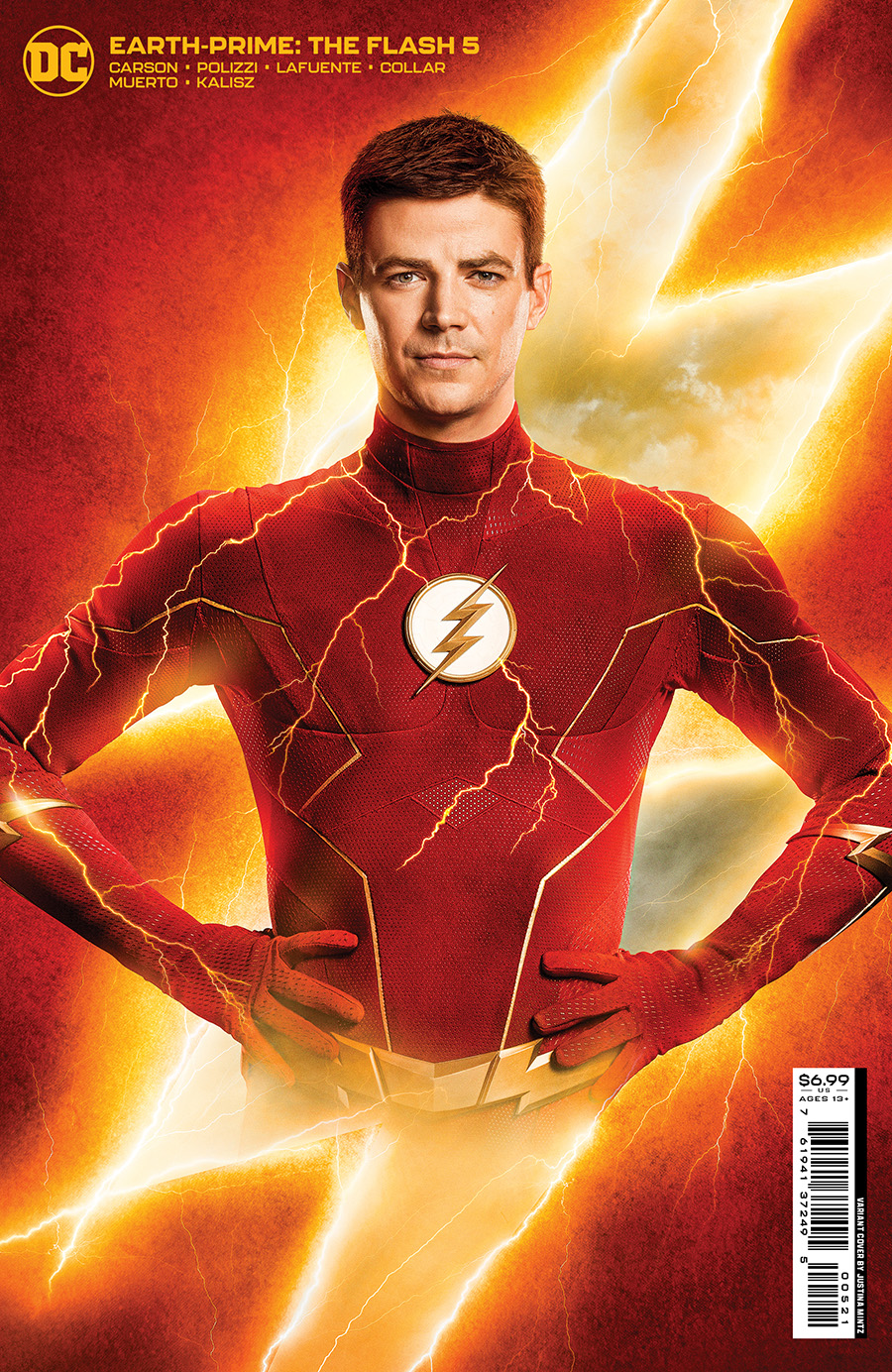 Earth-Prime #5 The Flash Cover B Variant Photo Card Stock Cover