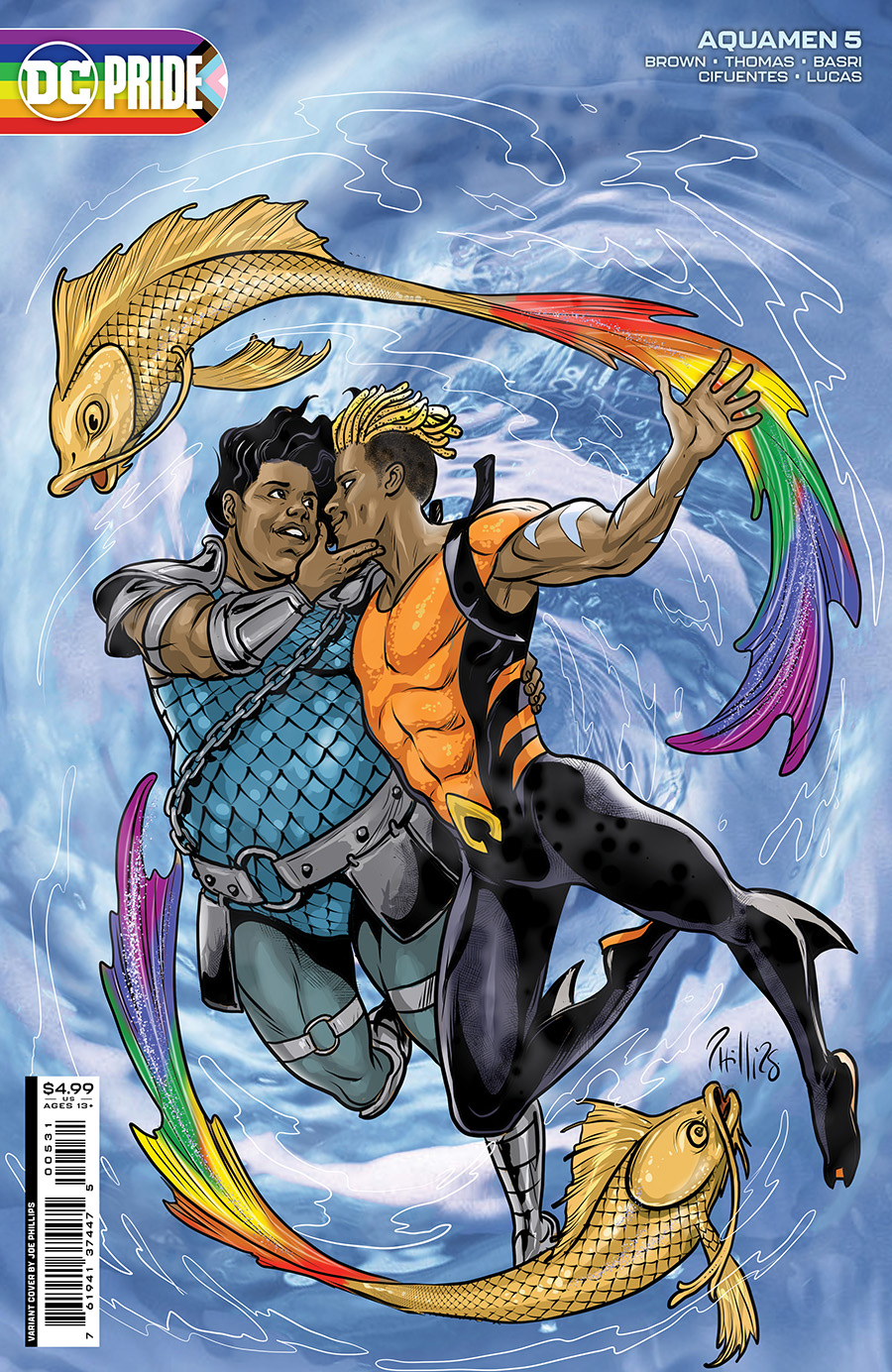 Aquamen #5 Cover C Variant Joe Phillips Pride Month Card Stock Cover