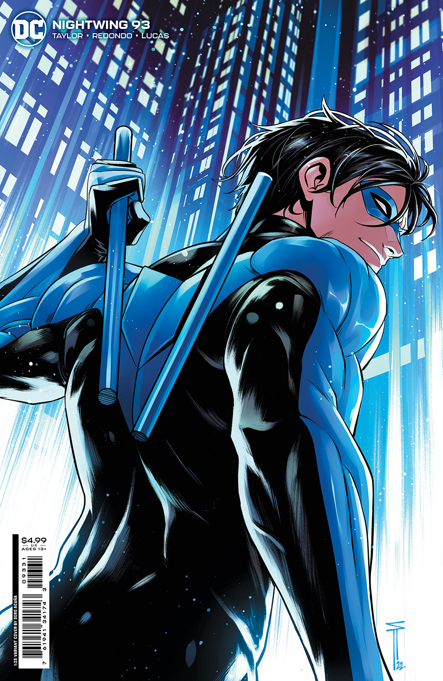Nightwing Vol 4 #93 Cover D Incentive Serg Acuna Card Stock Variant Cover