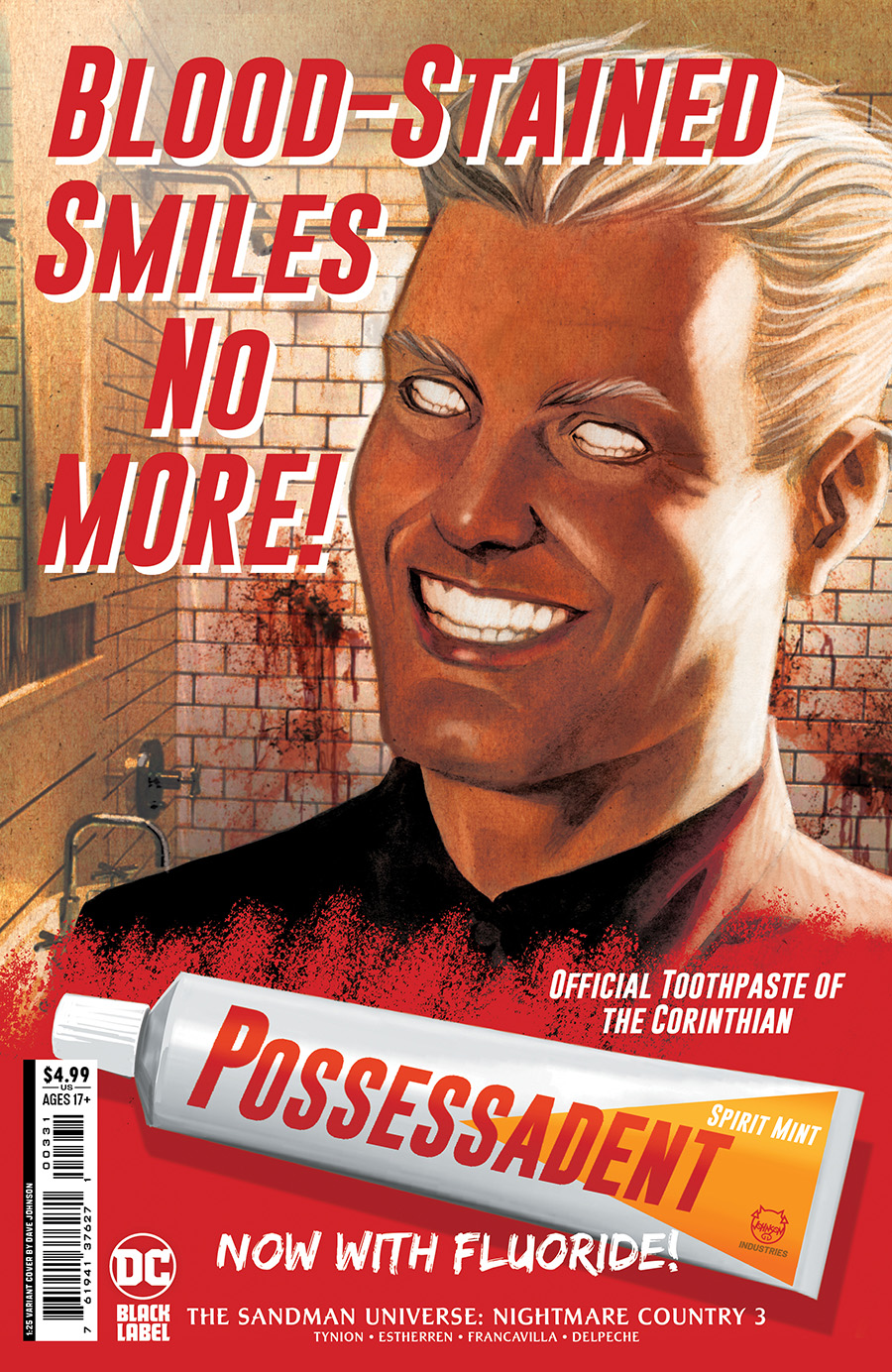 Sandman Universe Nightmare Country #3 Cover C Incentive Dave Johnson Card Stock Variant Cover