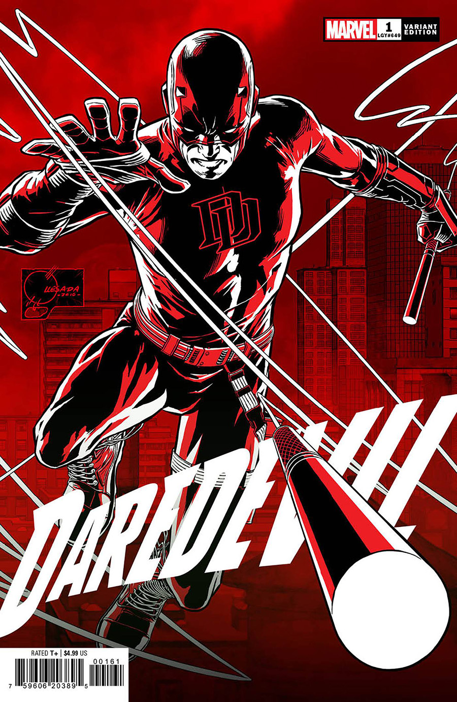 Daredevil Vol 7 #1 Cover H Incentive Joe Quesada Hidden Gem Variant Cover