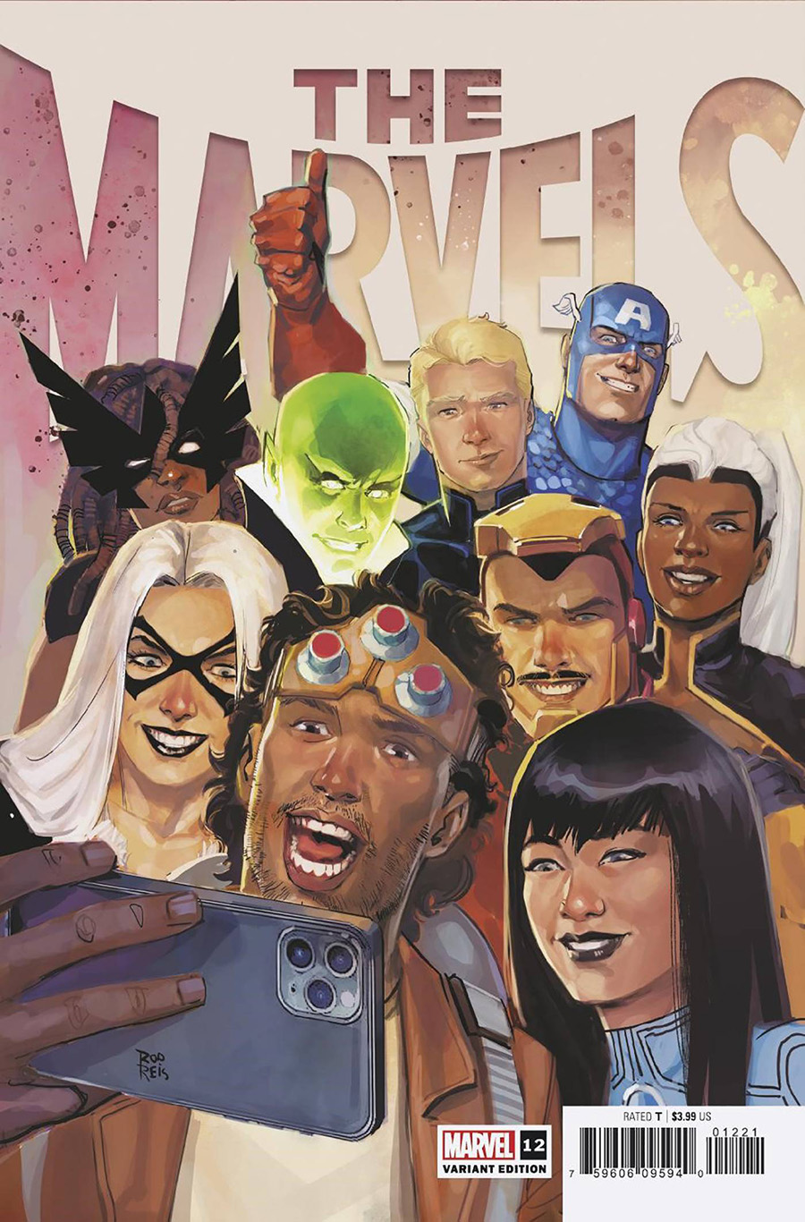The Marvels #12 Cover B Incentive Rod Reis Variant Cover