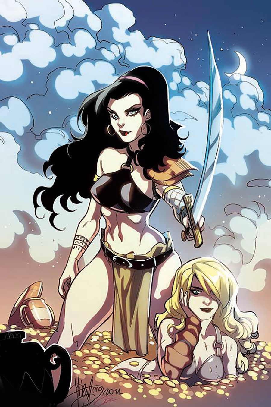 Belit & Valeria Swords vs Sorcery #2 Cover E Incentive Mirka Andolfo Virgin Cover