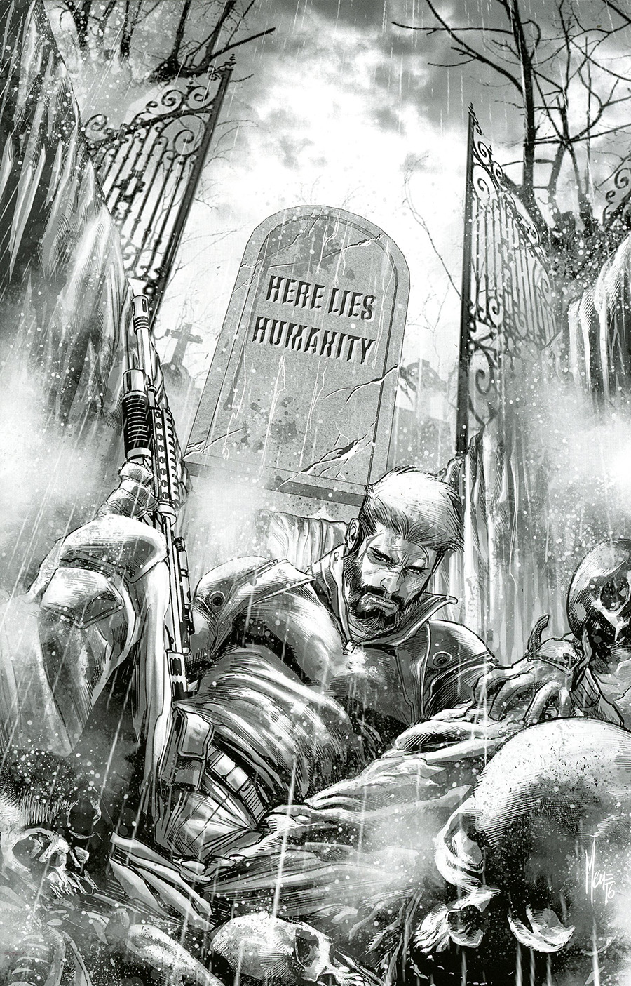 Life Zero #5 Cover G Incentive Marco Checchetto Black & White Cover