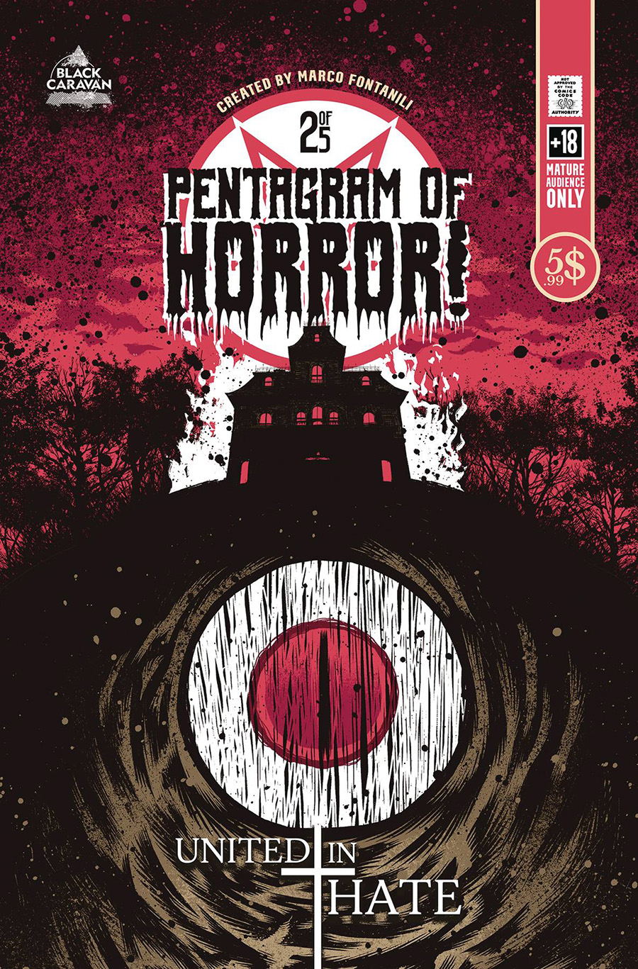 Pentagram Of Horror #2 Cover B Incentive Marco Fontanili Variant Cover