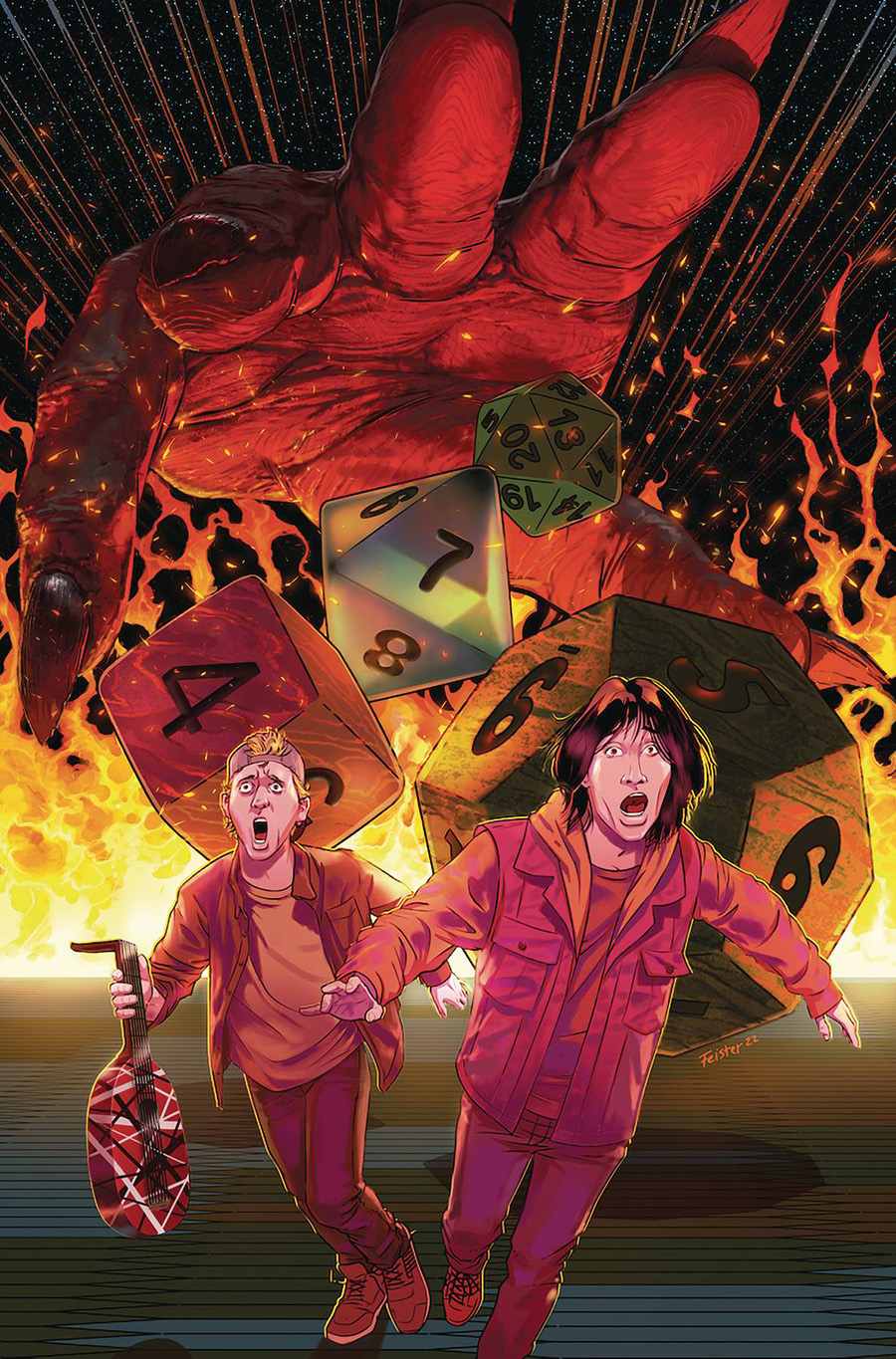 Bill & Ted Roll The Dice #1 Cover D Incentive Tom Feister Variant Cover