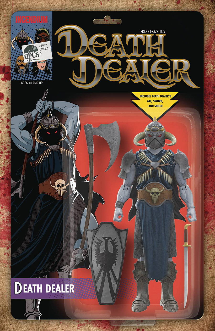 Frank Frazettas Death Dealer Vol 2 #2 Cover C Incentive Action Figure Variant Cover