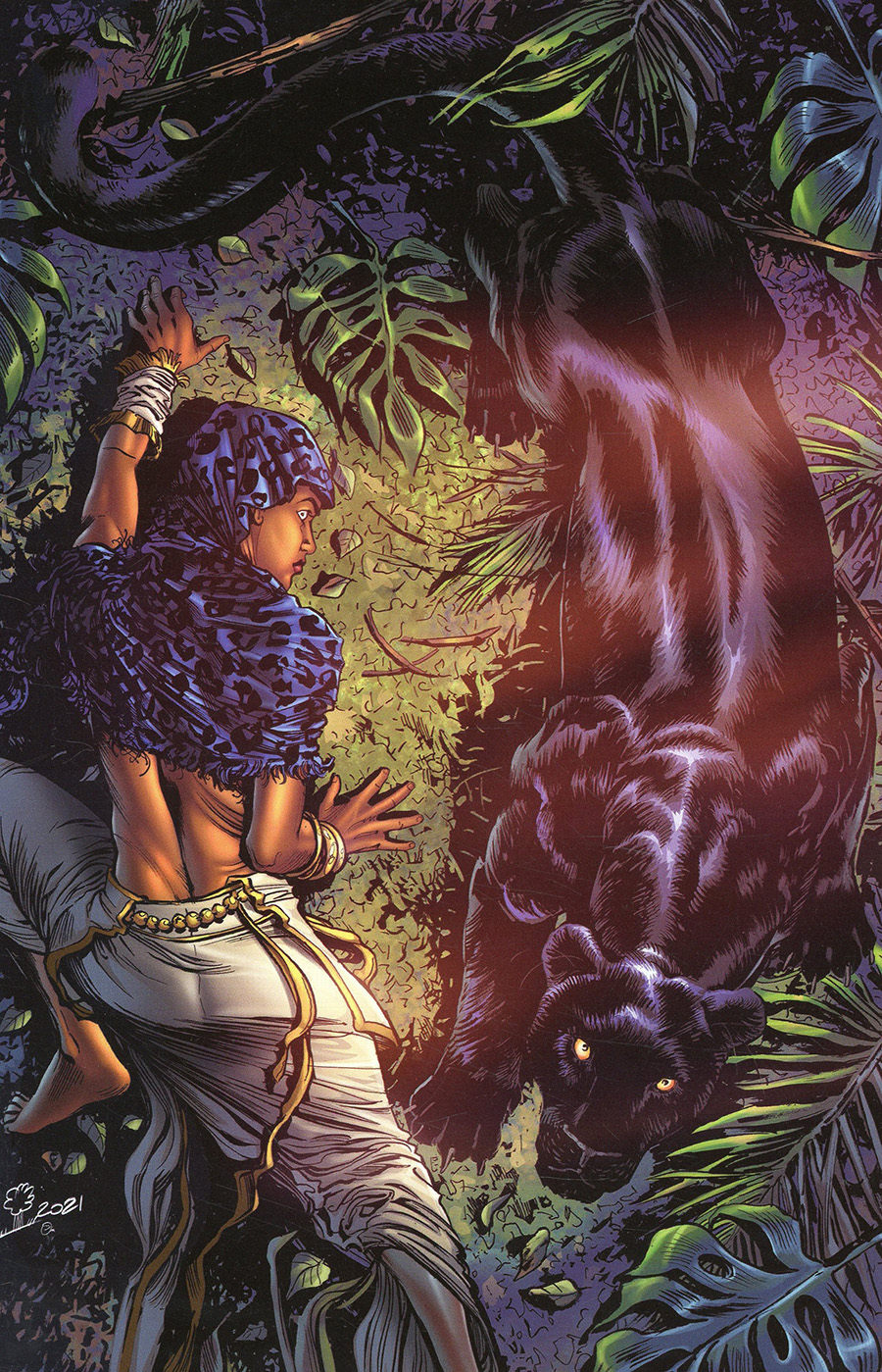 Pantha Vol 3 #2 Cover N Incentive Elena Pianta Virgin Cover