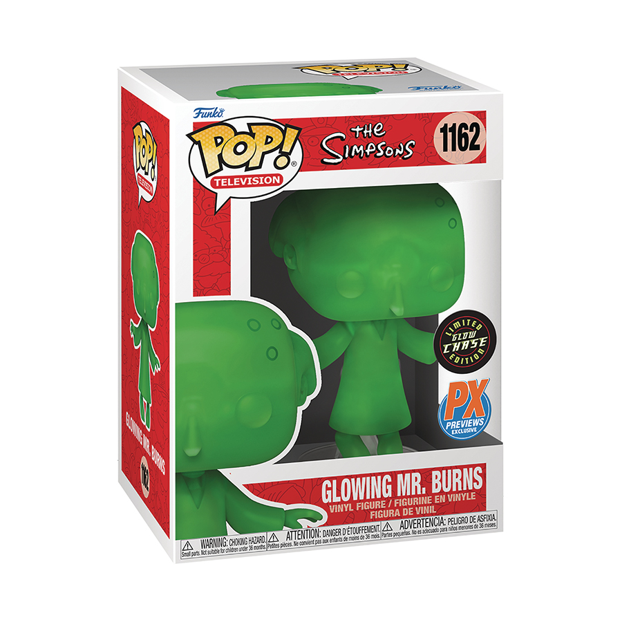 POP Simpsons Alien Mr Burns Green Chase Previews Exclusive Vinyl Figure