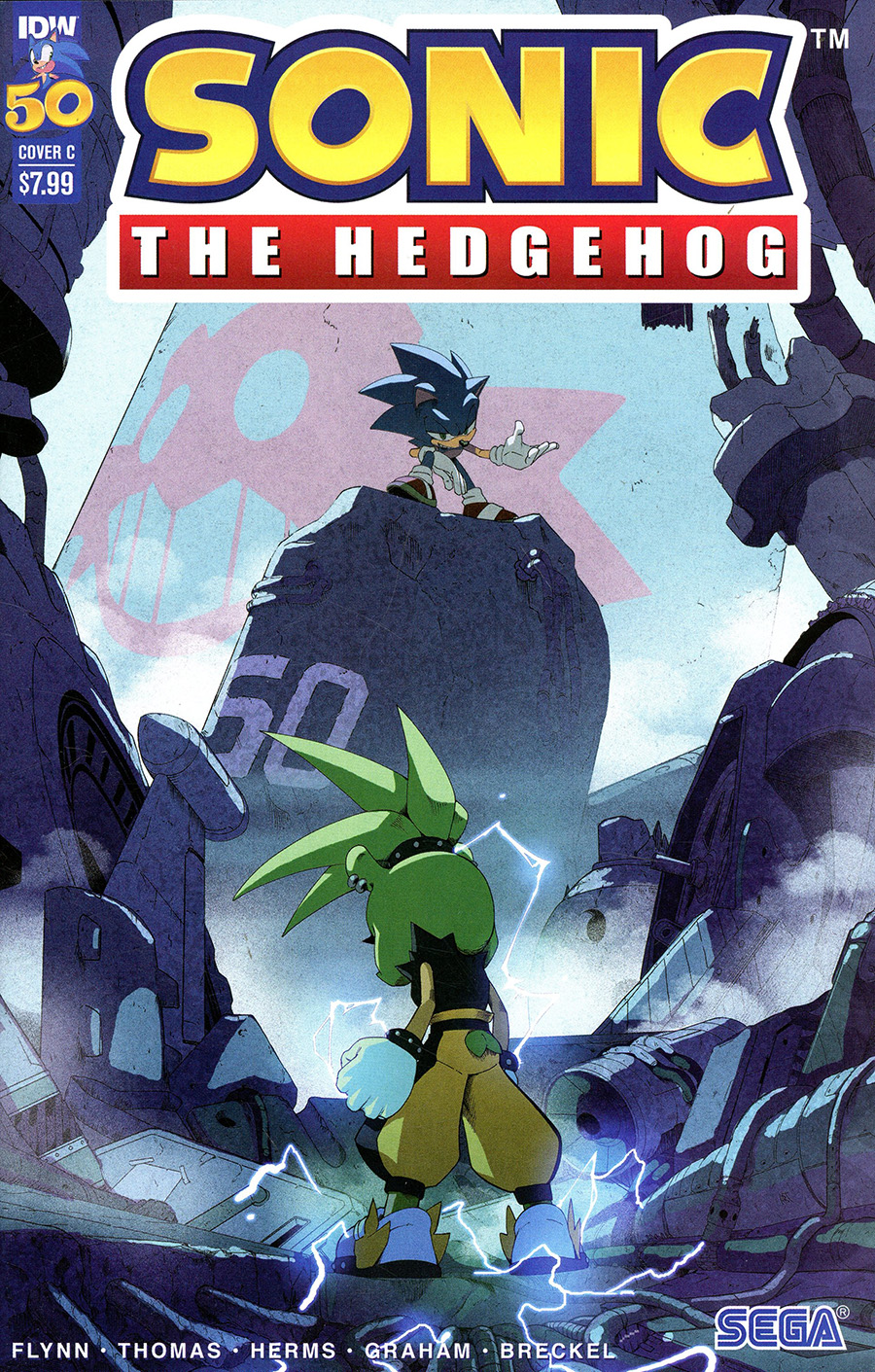 Sonic The Hedgehog Vol 3 #50 Cover C Variant Adam Bryce Thomas Cover