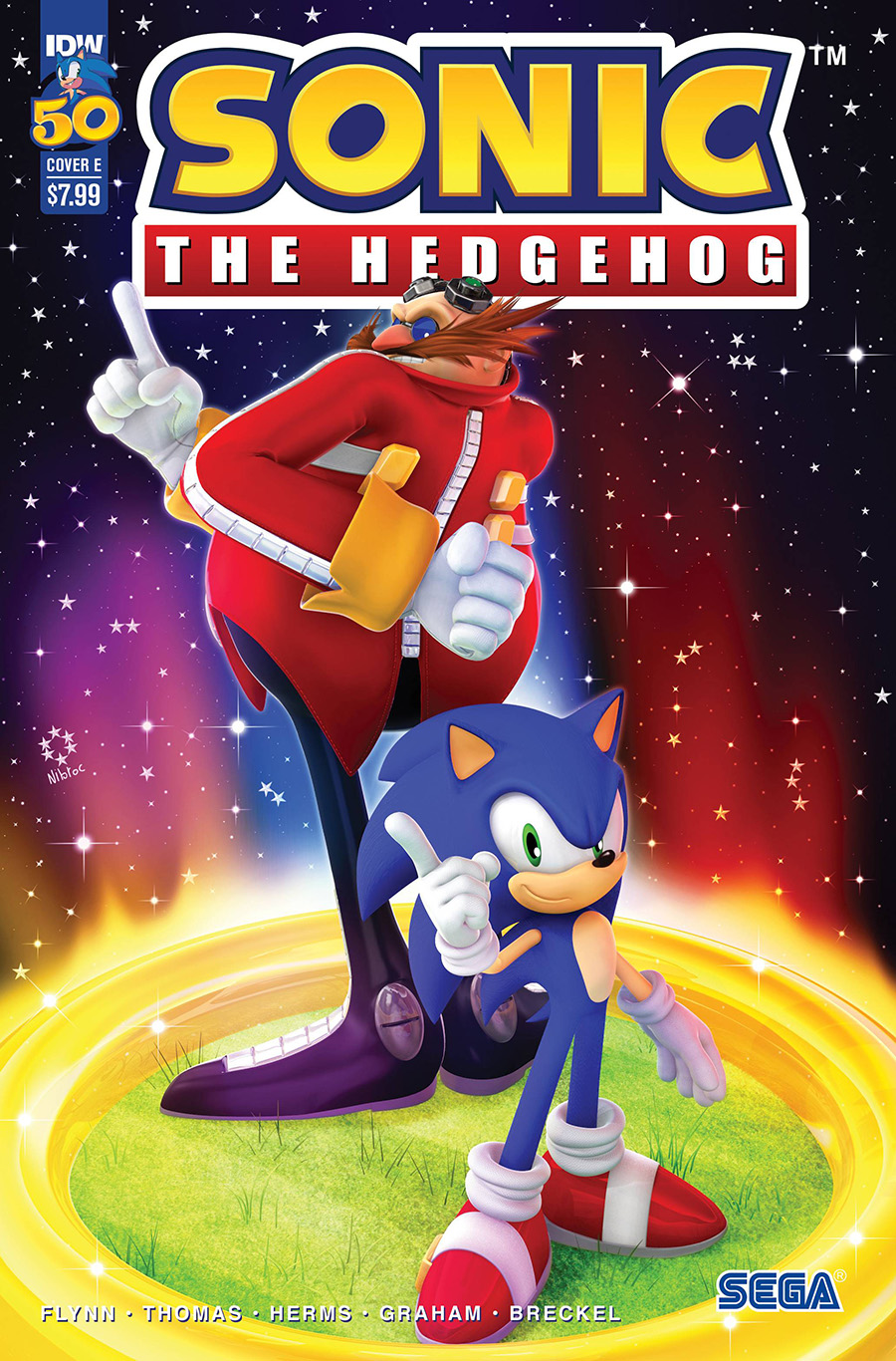 Sonic The Hedgehog Vol 3 #50 Cover E Variant Nibroc Cover