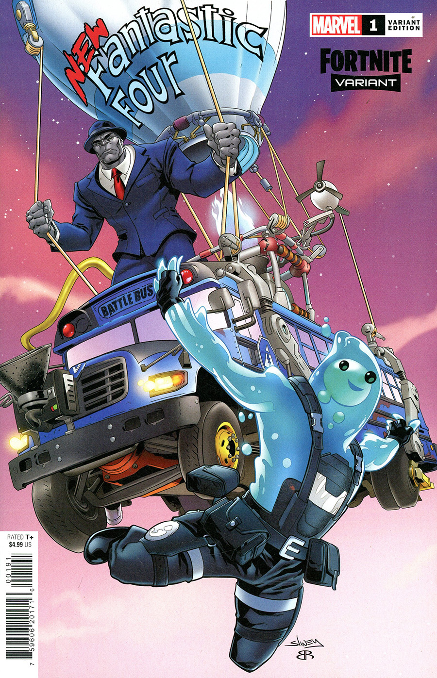 New Fantastic Four #1 Cover F Variant Will Sliney Fortnite Cover