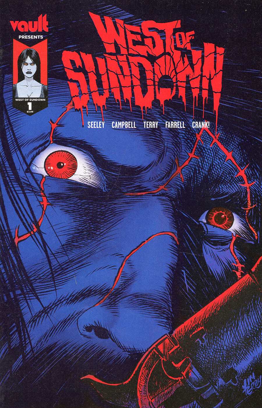 West Of Sundown #1 Cover K 2nd Ptg Jim Terry Variant Cover