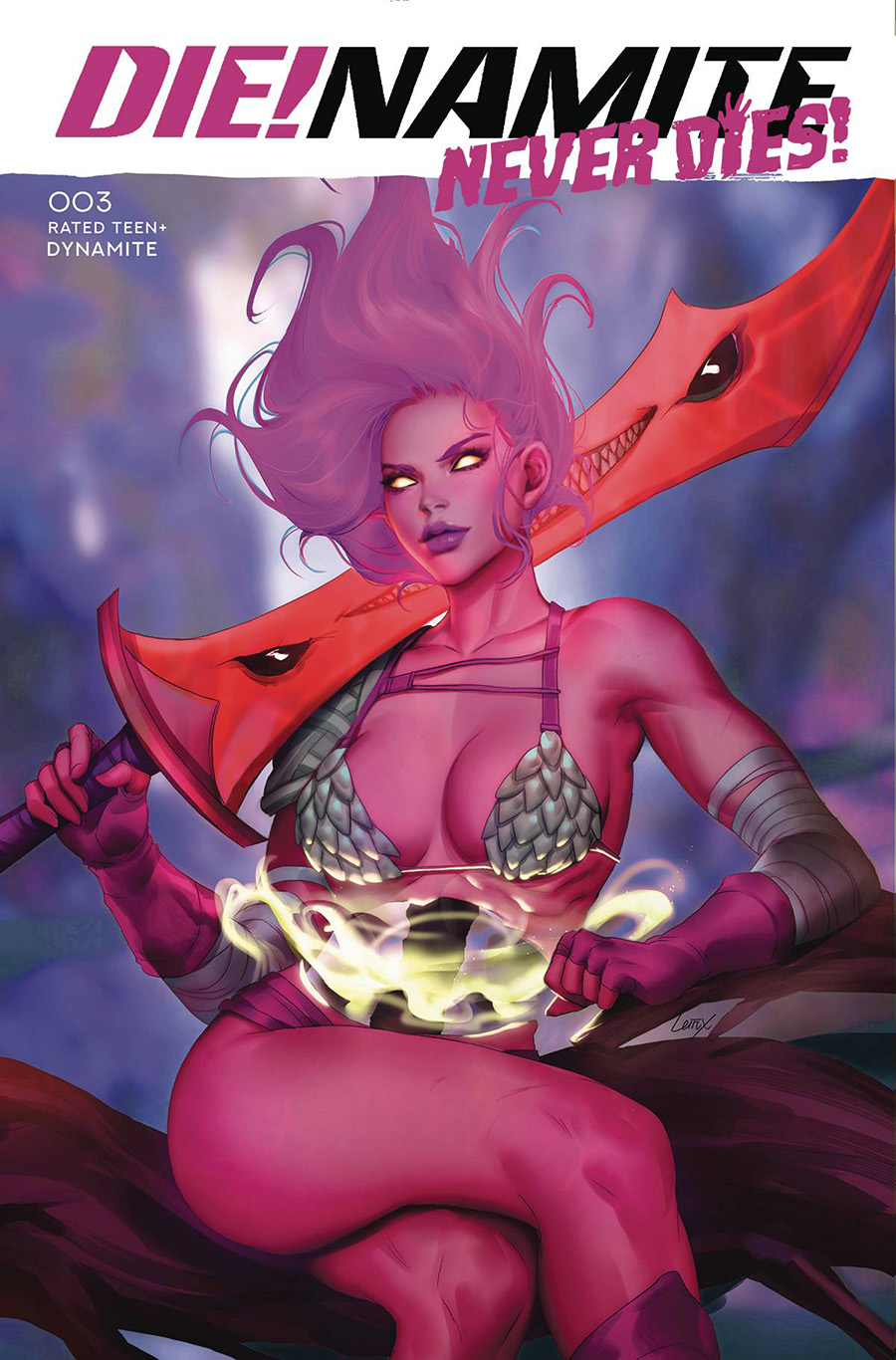 DieNamite Never Dies #3 Cover M Variant Lesley Leirix Li Ultraviolet Cover