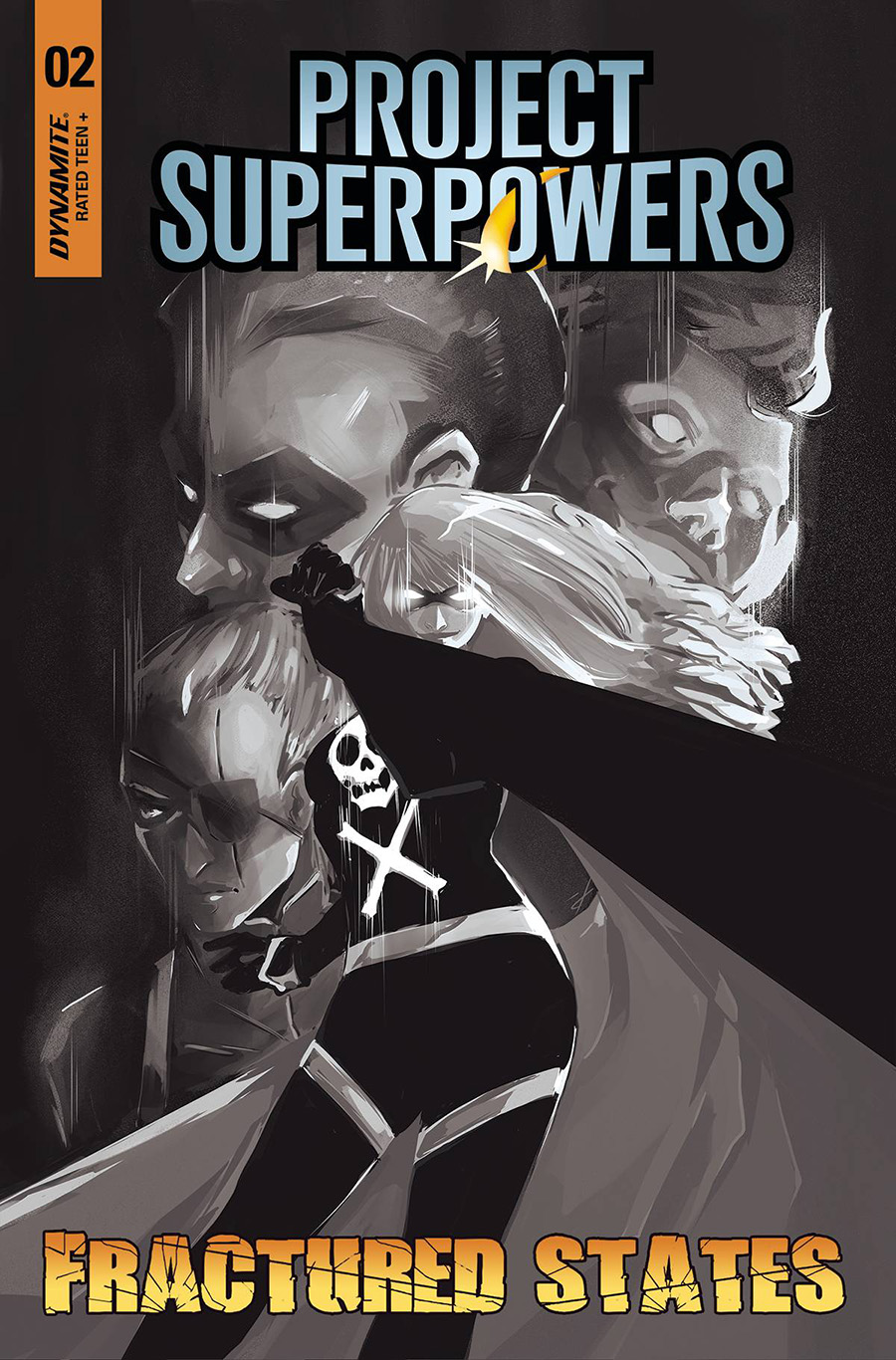 Project Superpowers Fractured States #2 Cover N Incentive Paula Andrade Black & White Cover