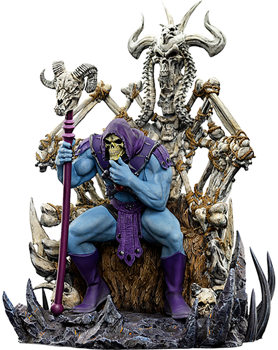Masters Of The Universe Skeletor On Throne Deluxe 1/10 Scale Statue
