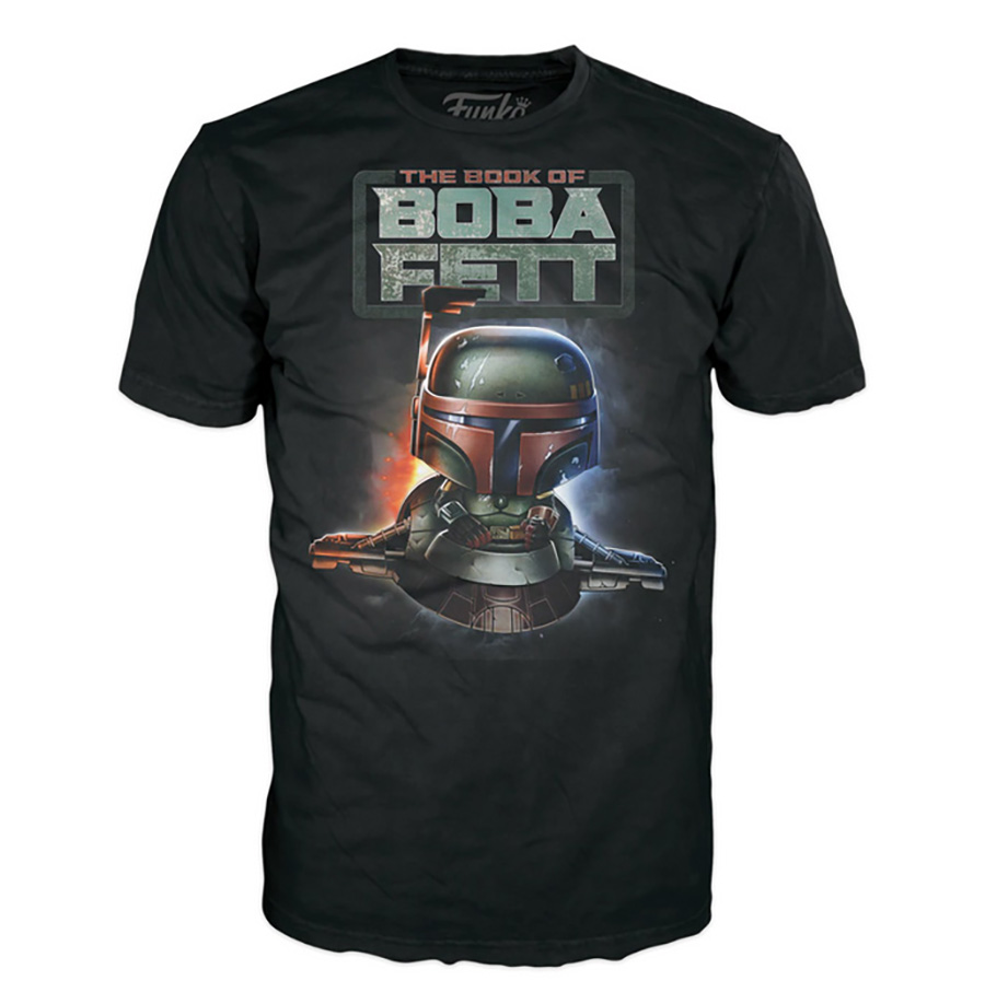 POP Boxed Tee Star Wars The Book Of Boba Fett Black T-Shirt Large