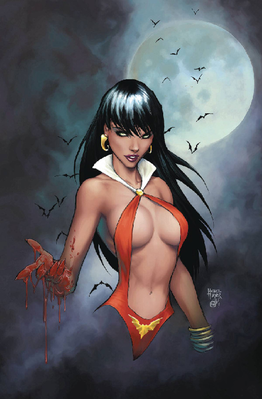 Vampirella Strikes Vol 3 #1 Cover W Incentive Michael Turner Icon Virgin Variant Cover