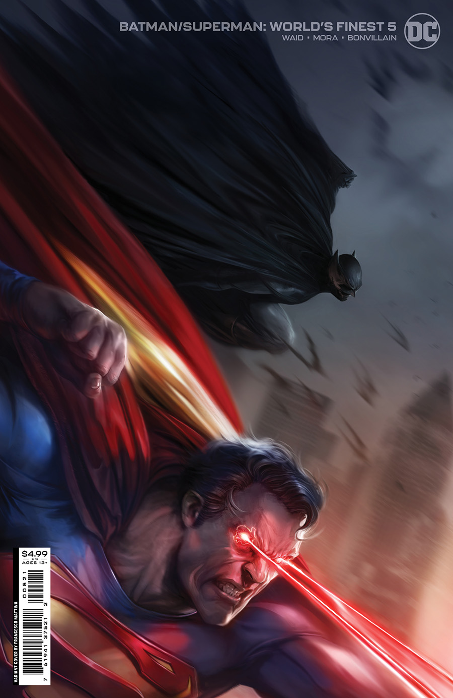 Batman Superman Worlds Finest #5 Cover B Variant Francesco Mattina Card Stock Cover