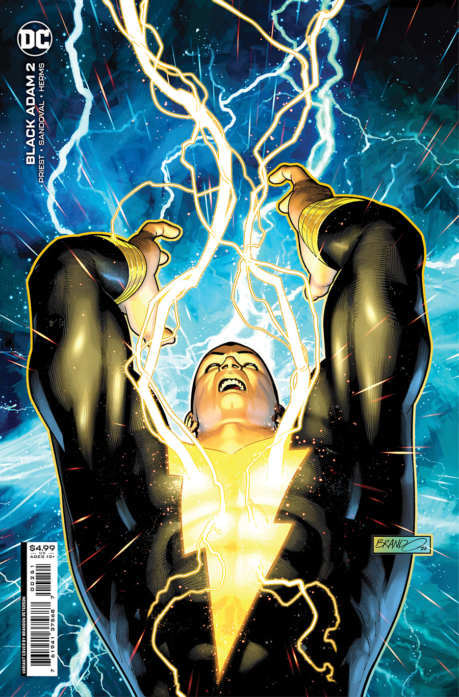 Black Adam #2 Cover C Variant Brandon Peterson Card Stock Cover