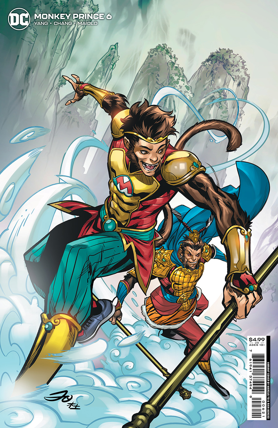 Monkey Prince #6 Cover B Variant Marcus To Card Stock Cover