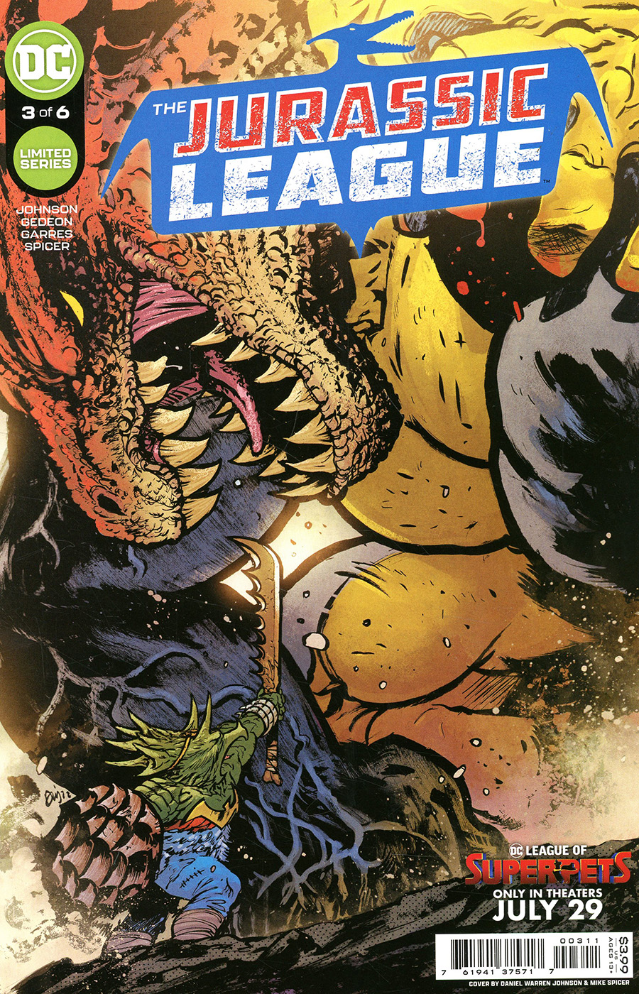 Jurassic League #3 Cover A Regular Daniel Warren Johnson Cover