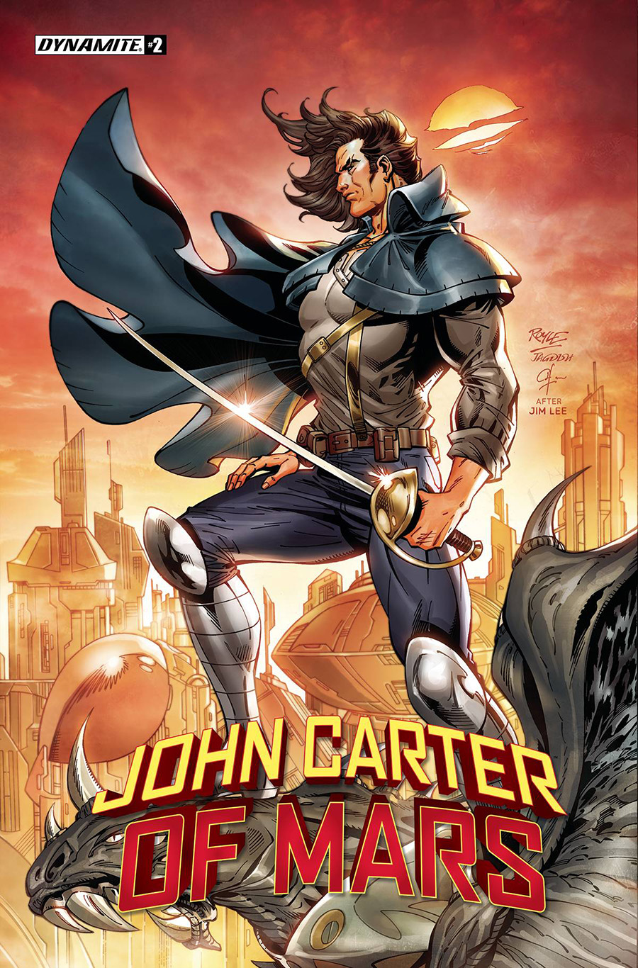 John Carter Of Mars #2 Cover M Variant John Royle Jim Lee Homage Cover