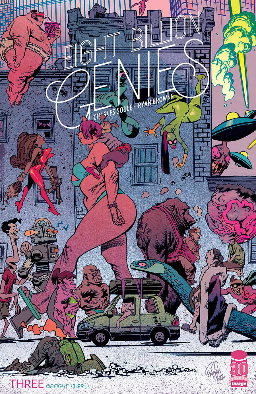 Eight Billion Genies #3 Cover B Variant James Harren Cover (Limit 1 Per Customer)