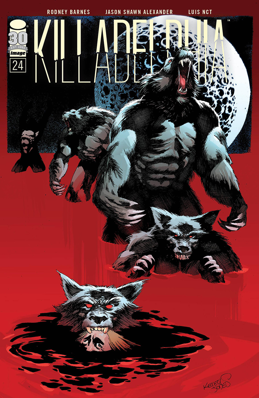 Killadelphia #24 Cover B Variant Kelley Jones Cover