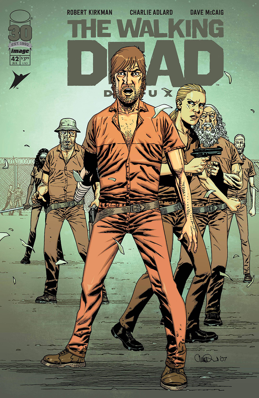 Walking Dead Deluxe #42 Cover B Variant Charlie Adlard & Dave McCaig Cover