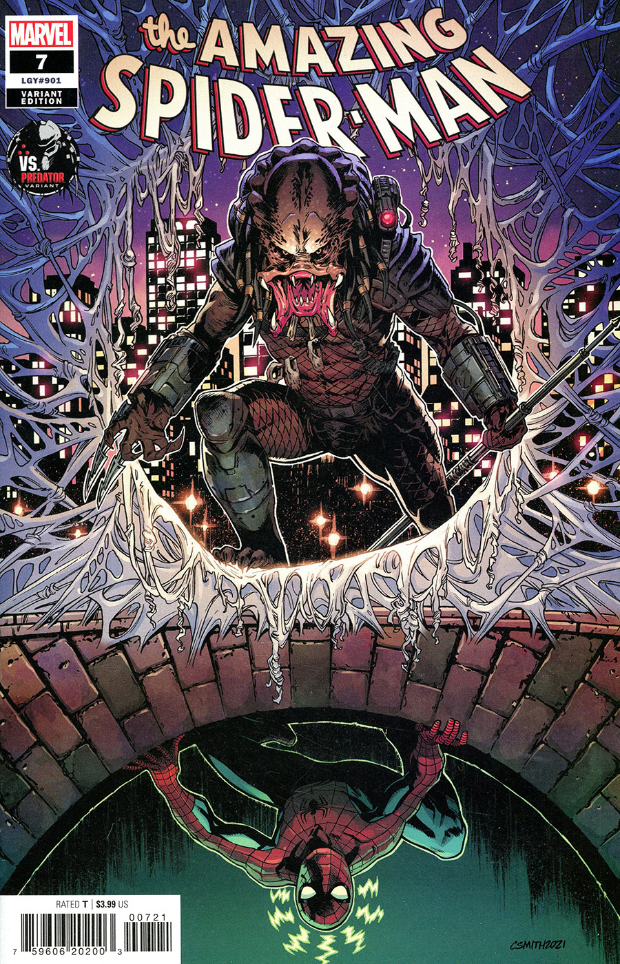 Amazing Spider-Man Vol 6 #7 Cover B Variant Cory Smith Predator Cover