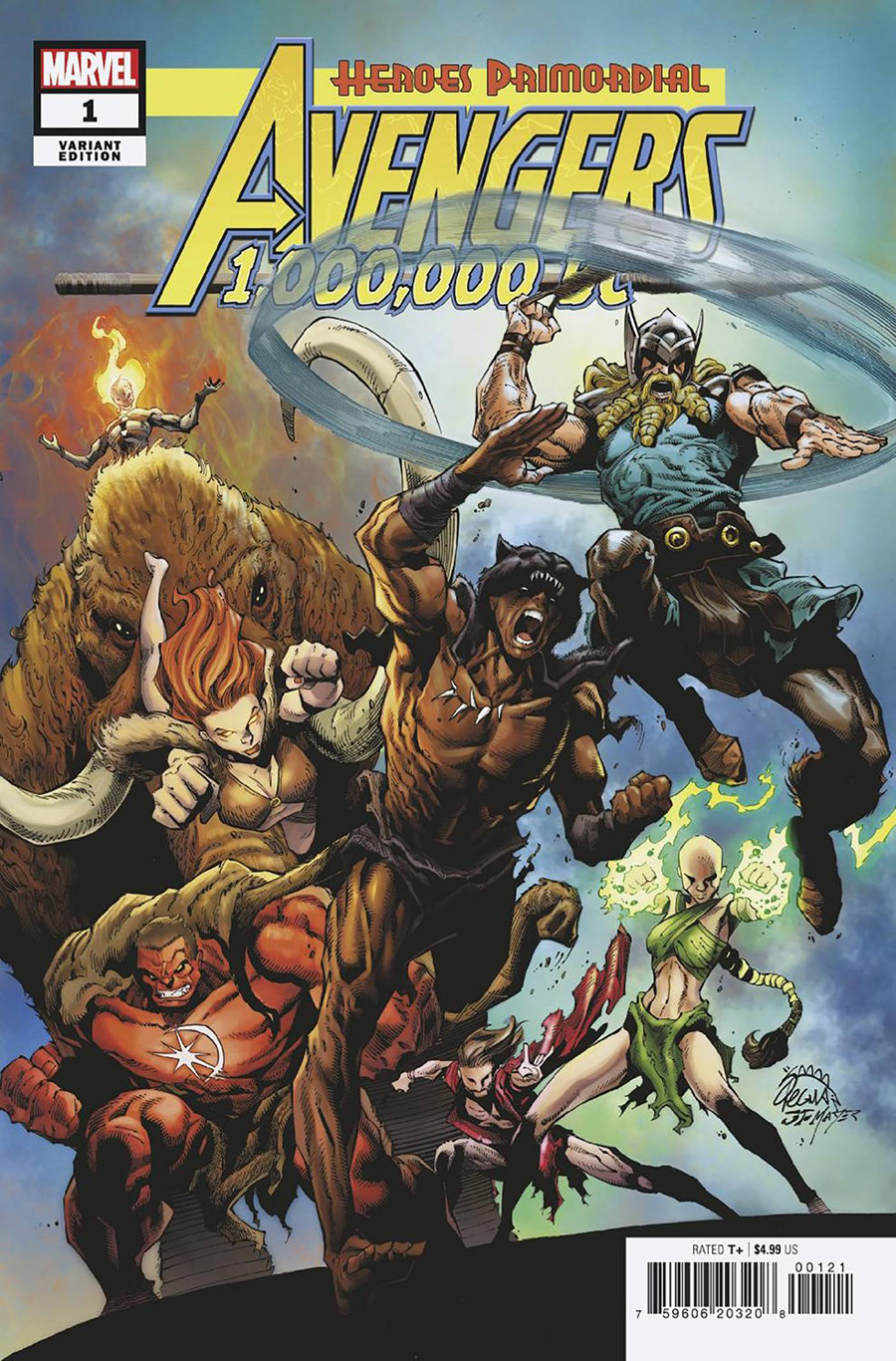 Avengers 1000000 BC #1 (One Shot) Cover B Variant Ryan Stegman Prehistoric Homage Cover