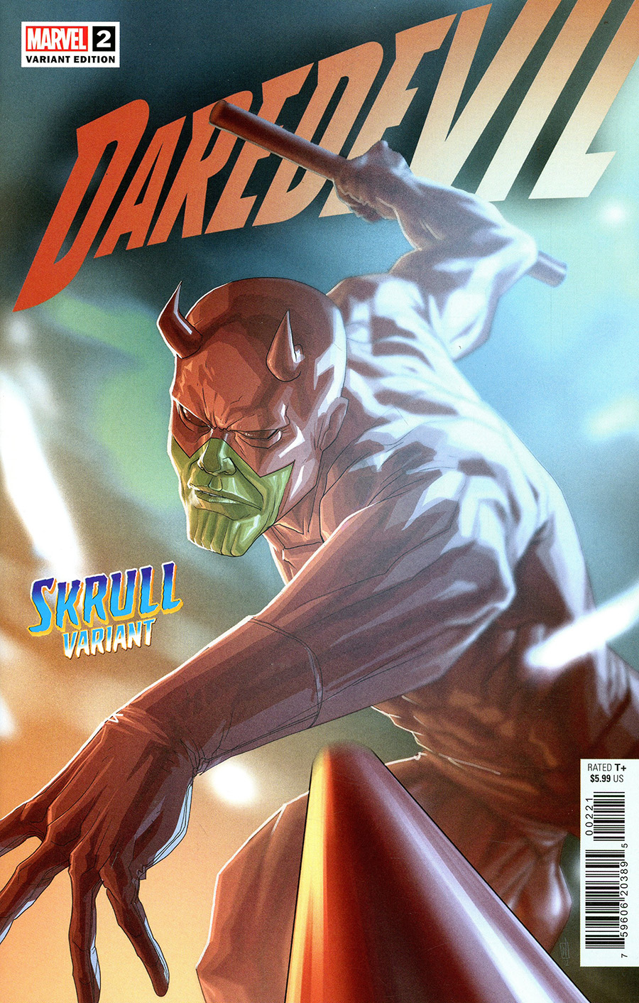 Daredevil Vol 7 #2 Cover C Variant Pete Woods Skrull Cover (#650)