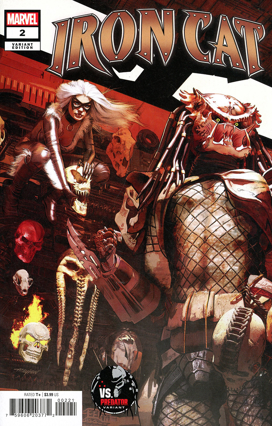 Iron Cat #2 Cover B Variant Mike Mayhew Predator Cover