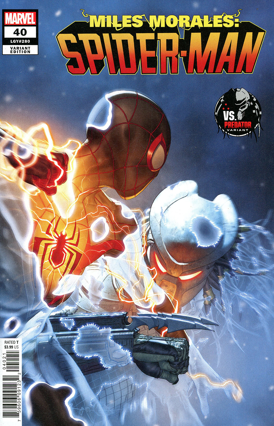 Miles Morales Spider-Man #40 Cover B Variant Mattia De Iulis Predator Cover