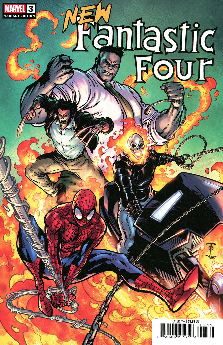New Fantastic Four #3 Cover B Variant Marcus To Cover