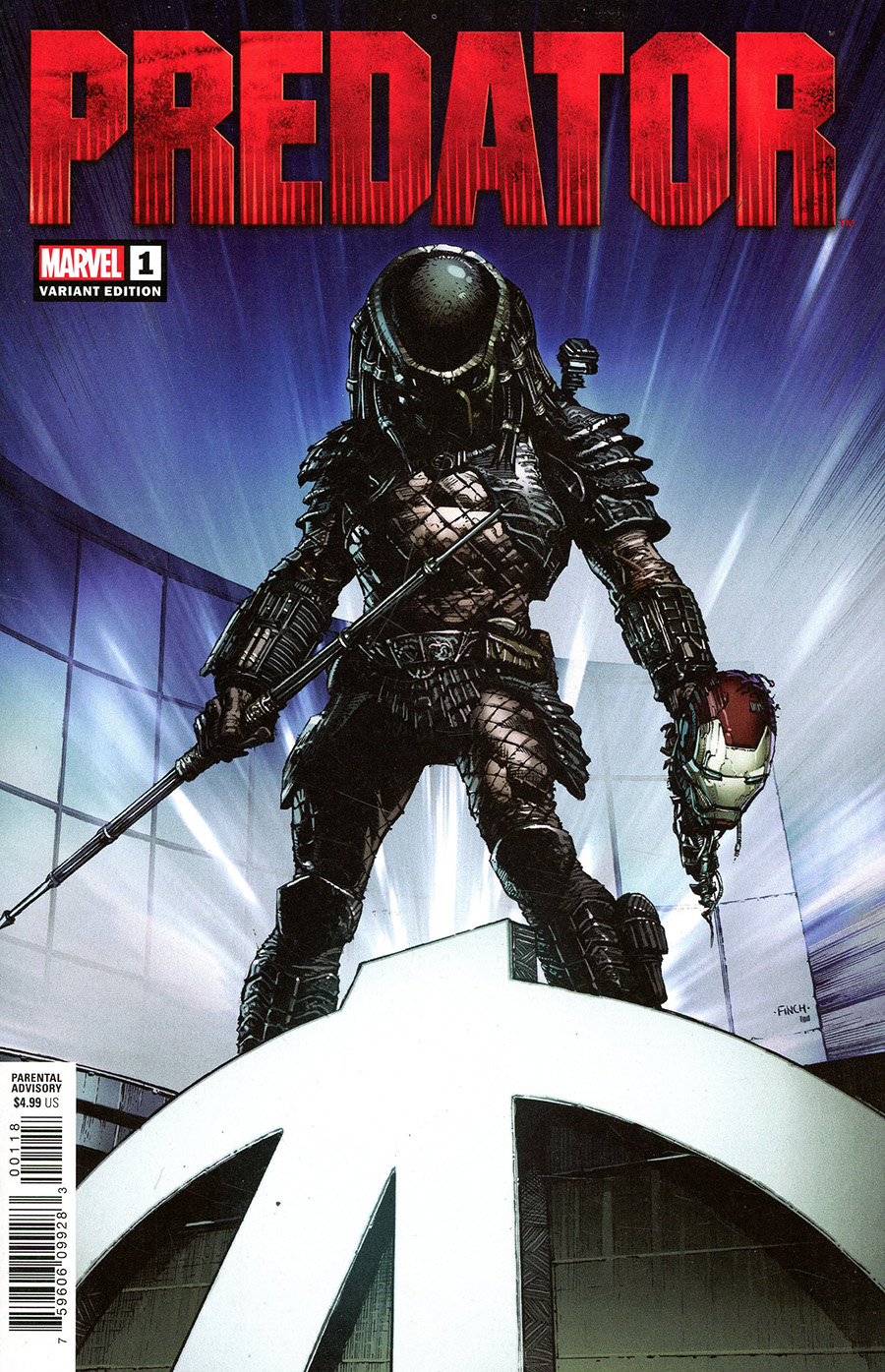 Predator Vol 3 #1 Cover G Variant David Finch Cover