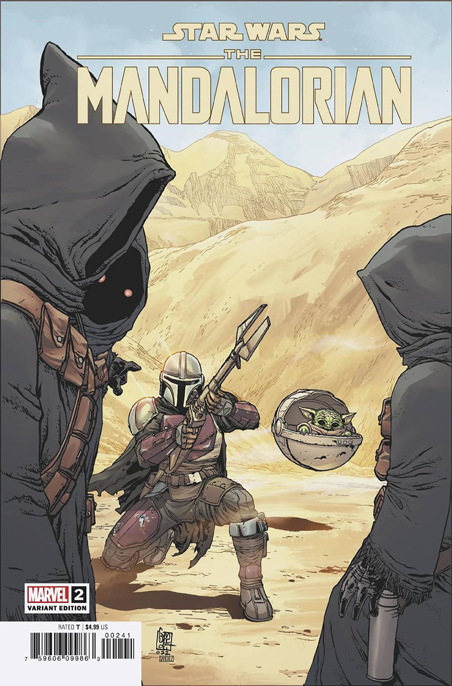 Star Wars The Mandalorian #2 Cover B Variant Giuseppe Camuncoli Cover (Limit 1 Per Customer)