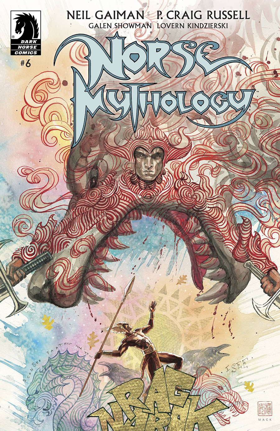 Neil Gaiman Norse Mythology III #6 Cover B Variant David Mack Cover