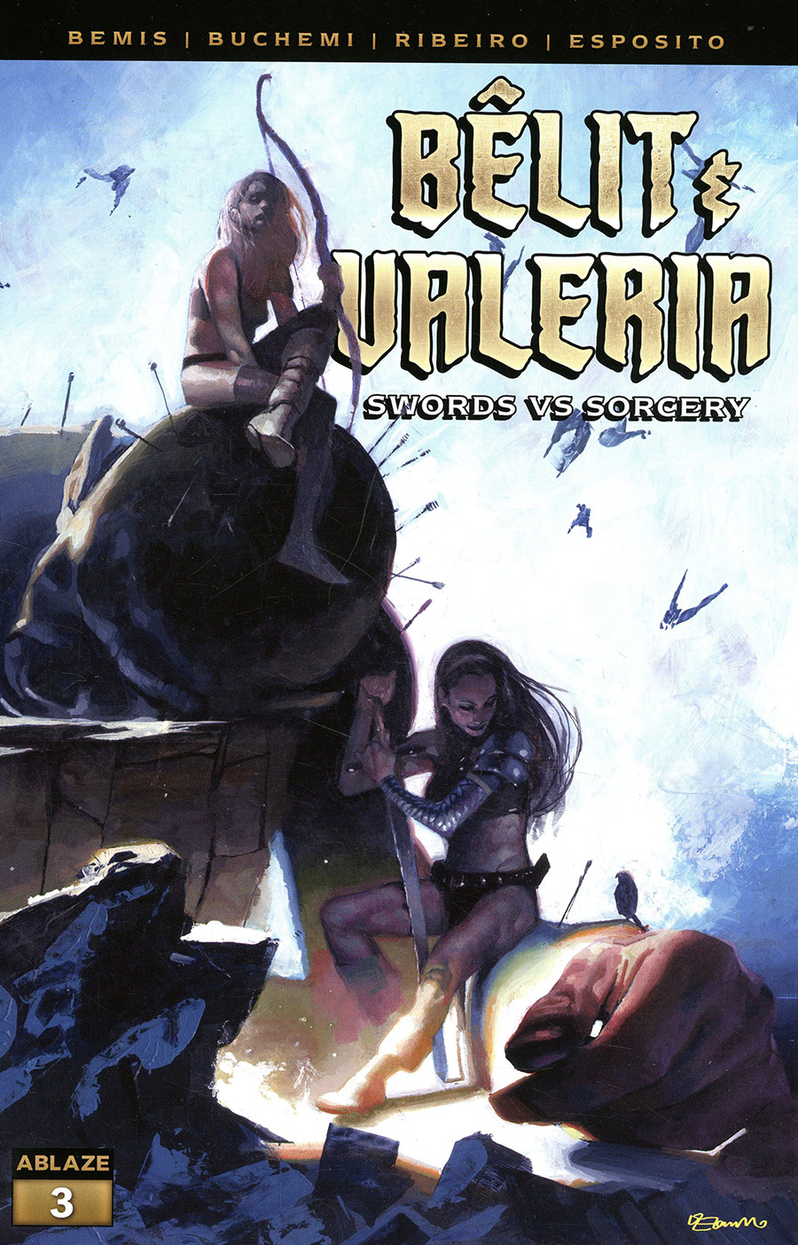 Belit & Valeria Swords vs Sorcery #3 Cover B Variant Fabrizio de Tommaso Cover