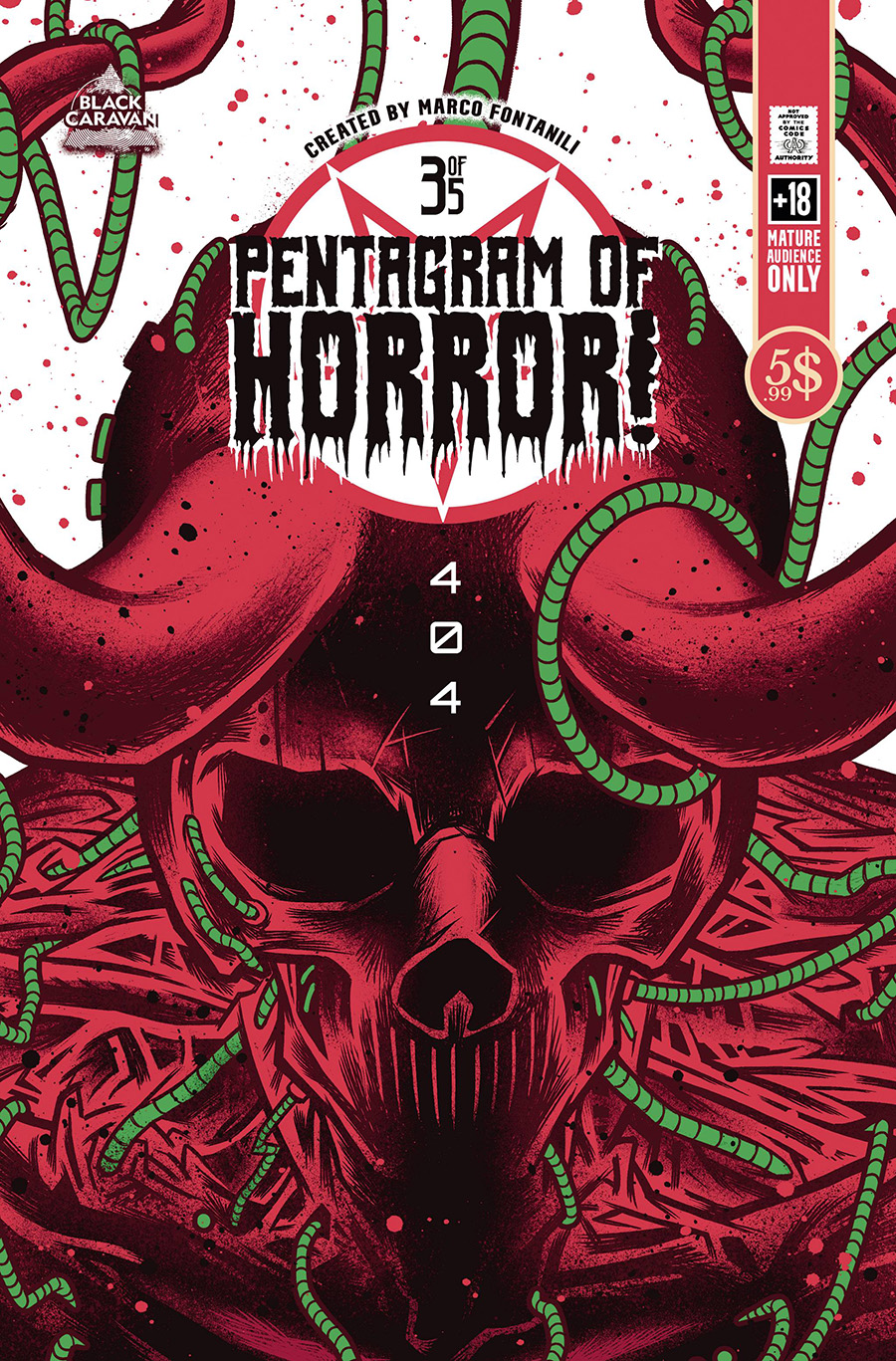 Pentagram Of Horror #3 Cover B Variant Marco Fontanili Cover