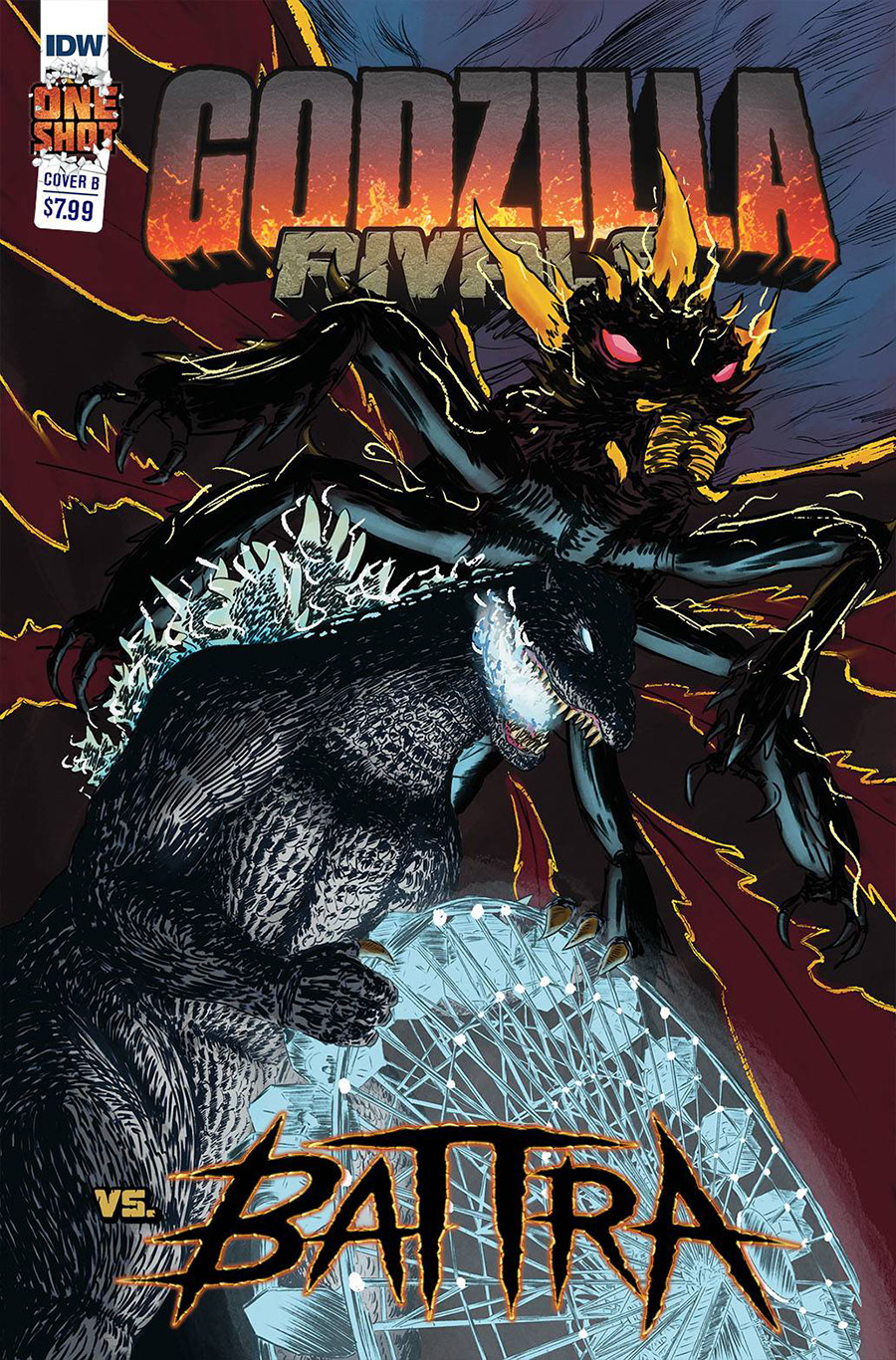 Godzilla Rivals vs Battra #1 (One Shot) Cover B Variant Mark Martinez Cover