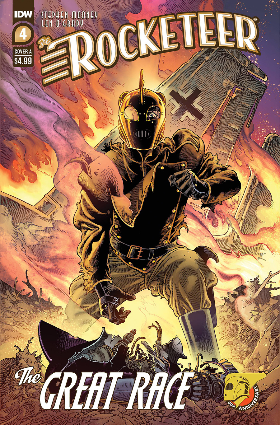 Rocketeer The Great Race #4 Cover A Regular Gabriel Rodriguez Cover