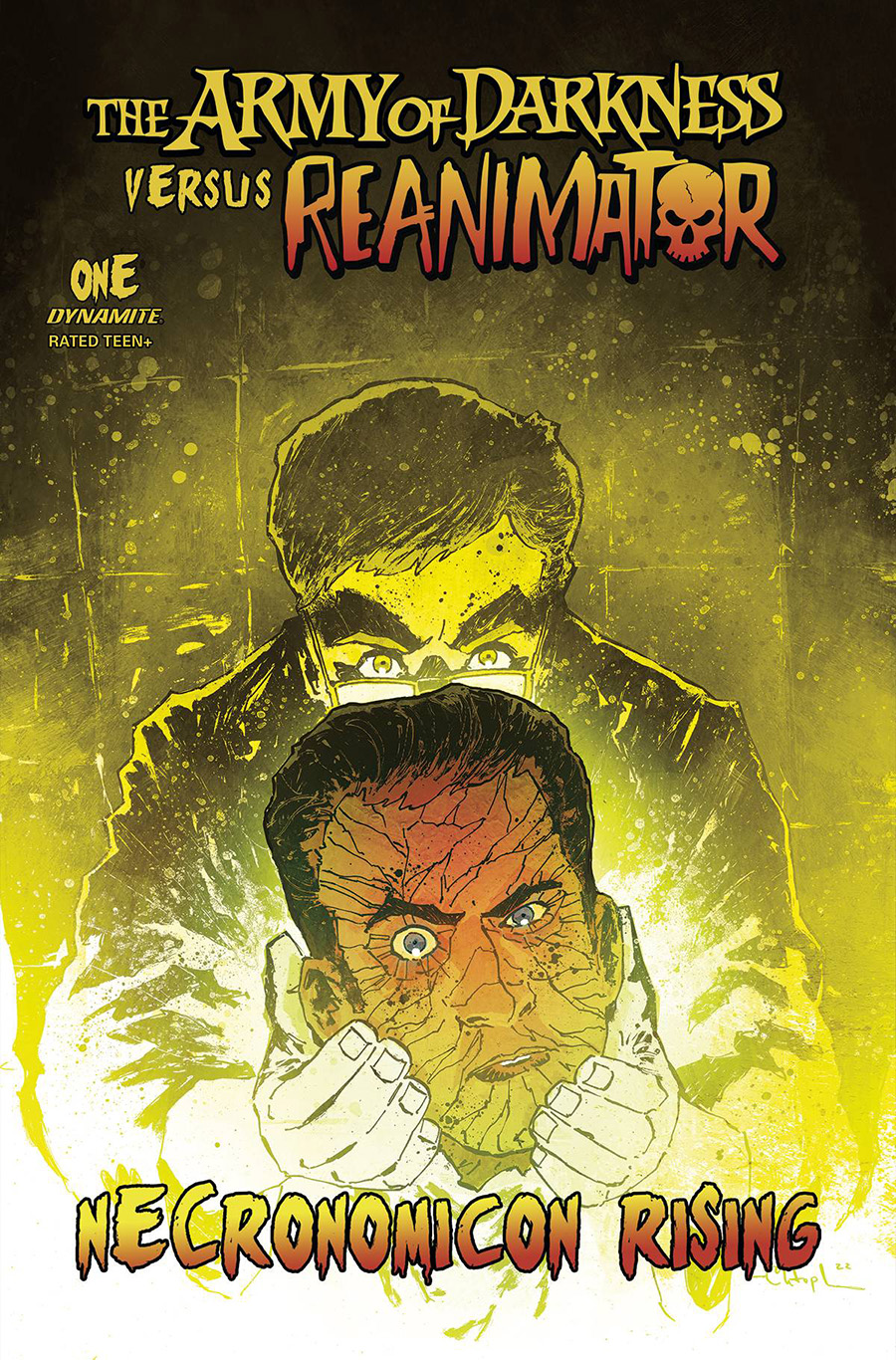 Army Of Darkness vs Reanimator Necronomicon Rising #1 Cover B Variant Christopher Mitten Cover