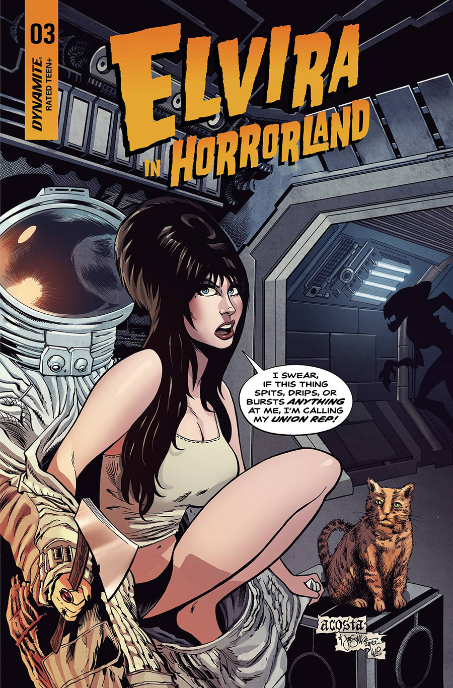 Elvira In Horrorland #3 Cover A Regular Dave Acosta Cover