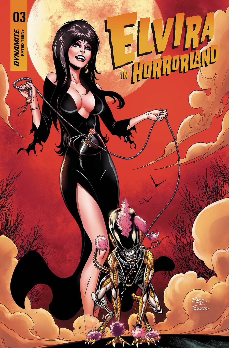 Elvira In Horrorland #3 Cover B Variant John Royle Cover