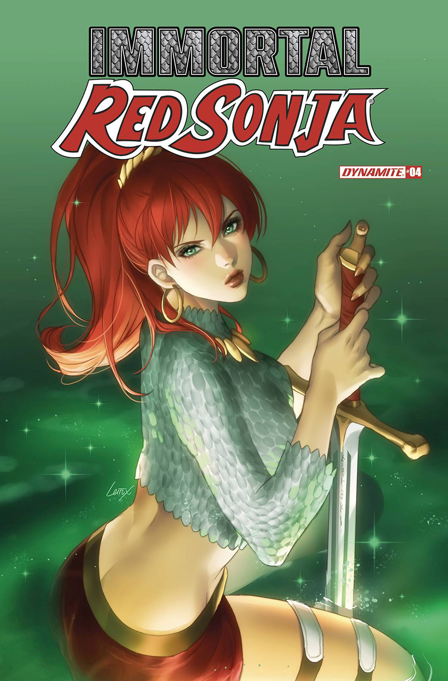 Immortal Red Sonja #4 Cover D Variant Lesley Leirix Li Cover