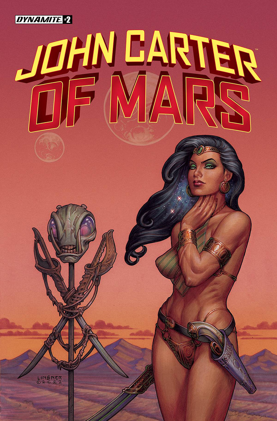 John Carter Of Mars #4 Cover B Variant Joseph Michael Linsner Cover