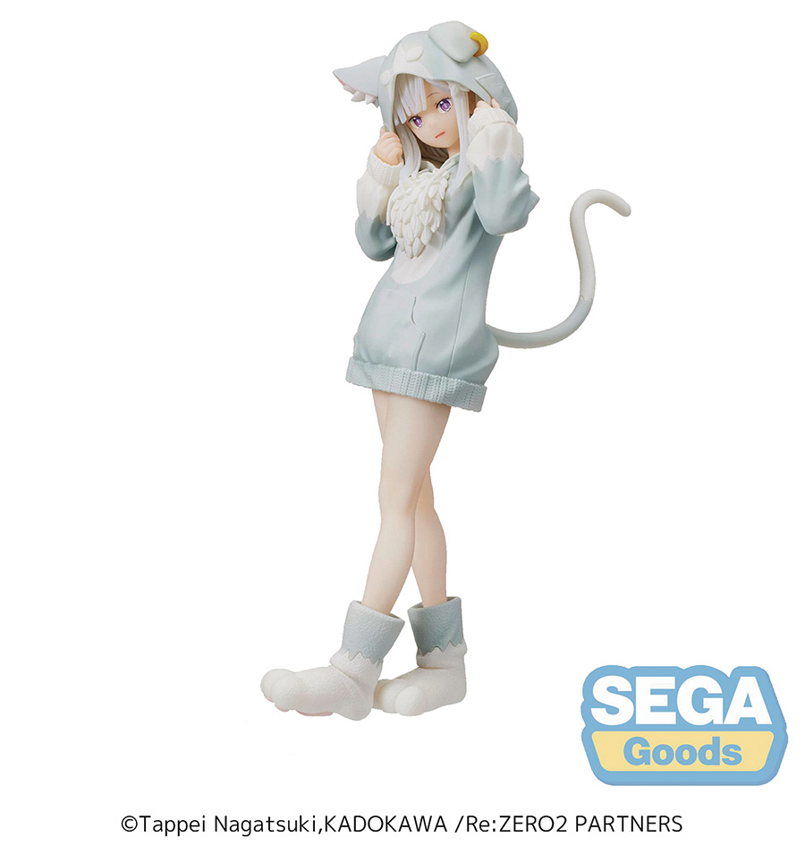 ReZero Starting Life In Another World Emilia Great Spirit Puck SPM Figure