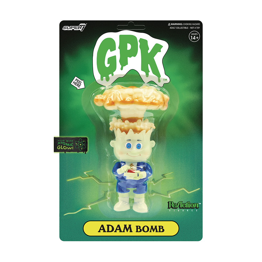 Garbage Pail Kids Adam Bomb Glow-In-The-Dark ReAction Figure